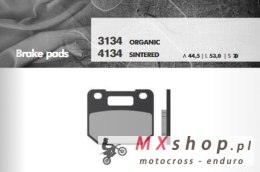 BRENTA KLOCKI HAMULCOWE KH110 SPIEK METALICZNY (ZŁOTE) (FT 4134)