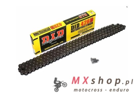 DID ŁAŃCUCH NAPĘDOWY 428HD-120 (120-OGNIW) BEZ O-RINGÓW (OTWARTY + ZAPINKA)