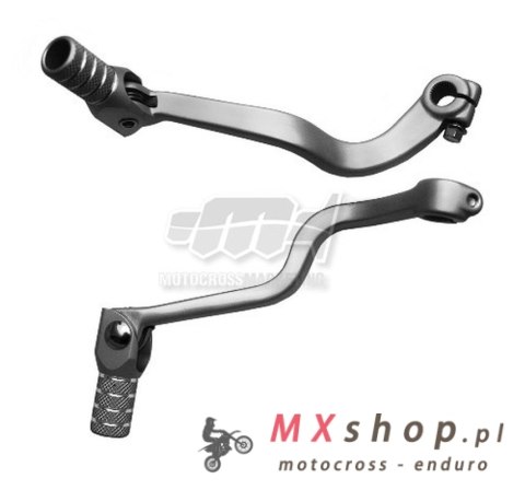 M.C. DŹWIGNIA ZMIANY BIEGÓW HUSQVARNA CR / WR125 '03-'13 , TC / TE 250 / 310 / 450 / 510 '04-'13 (ALUMINIOWA) (KUTA) KOLOR SREBR