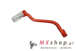 M.C. DŹWIGNIA ZMIANY BIEGÓW KTM 400/450/520/525 '00-'06, SXF/EXCF 250 '06-'13, EXCF 350 '12-'16 (ALUMINIOWA) (KUTA) KOLOR POMARA