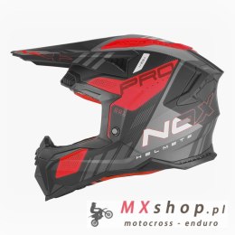 NOX KASK OFF ROAD / CROSS N634 STORM KOLOR CZARNY MAT/CZERWONY ROZMIAR XS