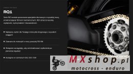 TSUBAKI ŁAŃCUCH NAPĘDOWY 520 RQ1 114 PROFESSIONAL ROAD X-RING CHAIN KOLOR ZŁOTO CZARNY G&B (114 OGNIW, OTWARTY ZAKUWKA W ZESTAWI