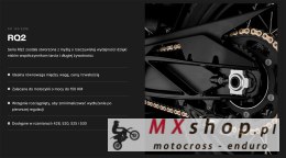 TSUBAKI ŁAŃCUCH NAPĘDOWY 525 RQ2 114 PROFESSIONAL ROAD X-RING CHAIN KOLOR ZŁOTO CZARNY G&B (114 OGNIW, OTWARTY ZAKUWKA W ZESTAWI