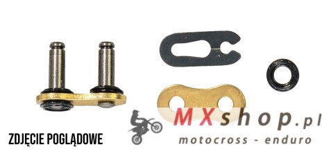 TSUBAKI OGNIWO ŁĄCZĄCE ZAPINKA DO ŁAŃCUCHA 520 RQ1 PROFESSIONAL ROAD X-RING CHAIN KOLOR ZŁOTY