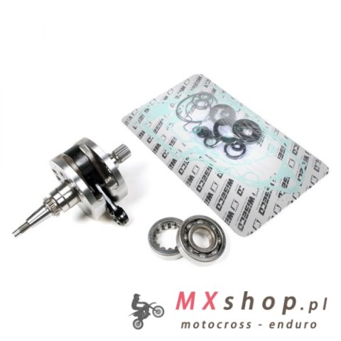 WISECO WAŁ KORBOWY HONDA CRF 450R '02-'08 (Z ŁOŻYSKAMI I USZCZELNIACZAMI NA WAŁ ORAZ KOMPLETEM USZCZELEK NA DÓŁ SILNIKA) (HR4048