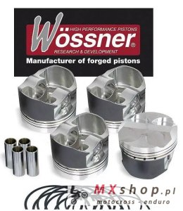 WOSSNER KOMPLET TŁOKÓW SUZUKI (4T) GSXR 1300 HAYABUSA '99-'07 TURBO 9:1 TALL DECK ( 81,00 MM ) 4 szt. (NA ZAMÓWIENIE)