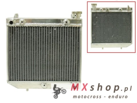 BRONCO CHŁODNICA HONDA TRX 450R '04-09 WZMOCNIONA O ZWIĘKSZONEJ POJEMNOŚCI (SZT.) (Z KORKIEM)