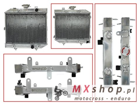 BRONCO CHŁODNICA HONDA TRX 500FA/FGA FOREMAN/RUBIKON '01-04 WZMOCNIONA O ZWIĘKSZONEJ POJEMNOŚCI (SZT.)