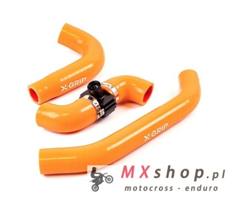 X-GRIP SILIKONOWE WĘŻE/PRZEWODY CHŁODNICY KTM 250-300,EXC TBI,XC-W TBI '24-, SX,XC '23-, HUSQVARNA 250-300,TE '24-, TC,TX,23-, G