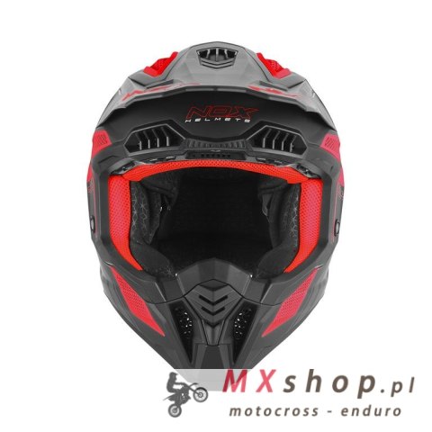 NOX KASK OFF ROAD / CROSS N634 STORM KOLOR CZARNY MAT/CZERWONY ROZMIAR XXL