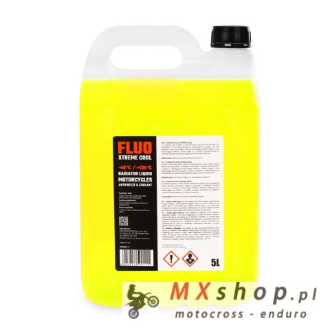 OMOTO PŁYN DO CHŁODNIC 5L O! FLUO XTREME COOL +135 GOTOWY DO UŻYCIA (O!MOTO) (OLE-002) (-40 DO +135)