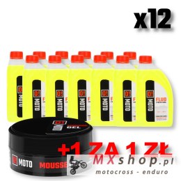 OMOTO ZESTAW 12 SZTUK PŁYN DO CHŁODNIC 1L O! FLUO XTREME COOL + OMOTO ŻEL DO MUSÓW 50G O! MOUSSE-GEL HIGH TEMPERATURE + 200