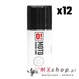 OMOTO ZESTAW 12 SZTUK SPRAY SMAR DO ŁAŃCUCHA 150ML OFF ROAD O! CHAIN LUBE (O!MOTO) (OLE-042) (PAKIET 12 SZTUK)