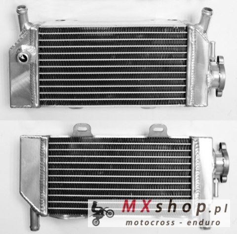 PSYCHIC CHŁODNICA HONDA CRF 250R '04-09 / 250X '04-16 WZMOCNIONA O ZWIĘKSZONEJ POJEMNOŚCI PRAWA (SZT.) (Z KORKIEM)