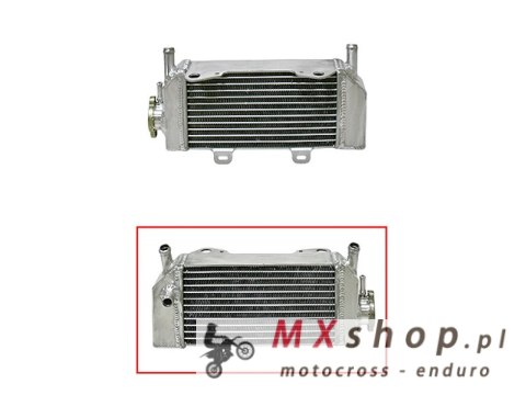PSYCHIC CHŁODNICA HONDA CRF 250R '04-09 / 250X '04-16 WZMOCNIONA O ZWIĘKSZONEJ POJEMNOŚCI PRAWA (SZT.) (Z KORKIEM)