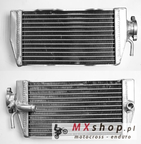 PSYCHIC CHŁODNICA HONDA CRF 450R '02-04 WZMOCNIONA O ZWIĘKSZONEJ POJEMNOŚCI PRAWA (SZT.) (Z KORKIEM)