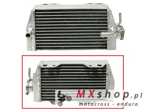 PSYCHIC CHŁODNICA HONDA CRF 450R '02-04 WZMOCNIONA O ZWIĘKSZONEJ POJEMNOŚCI PRAWA (SZT.) (Z KORKIEM)
