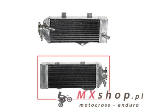 PSYCHIC CHŁODNICA HONDA CRF 450R '09-12 WZMOCNIONA O STANDARDOWEJ POJEMNOŚCI PRAWA (SZT.) (Z KORKIEM)