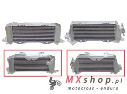 PSYCHIC CHŁODNICA KAWASAKI KX 250 '05-'08 WZMOCNIONA O STANDARDOWEJ POJEMNOŚCI LEWA (SZT.) (OEM: 39061-0024)