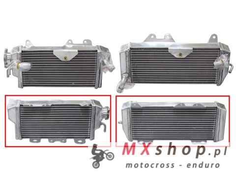 PSYCHIC CHŁODNICA KAWASAKI KX 450F (KXF 450) '10-'15 WZMOCNIONA O STANDARDOWEJ POJEMNOŚCI PRAWA (SZT.) (OEM: 39061-0172)