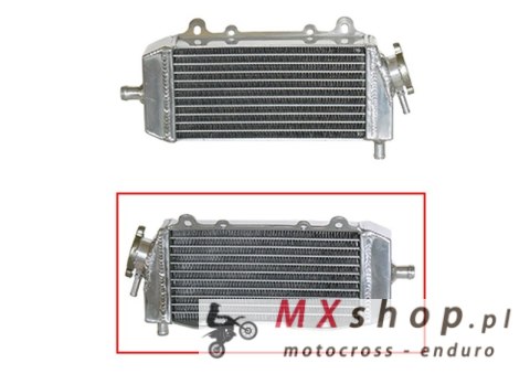 PSYCHIC CHŁODNICA KAWASAKI KXF 250 '04-05, SUZUKI RMZ 250 04-06 WZMOCNIONA O ZWIĘKSZONEJ POJEMNOŚCI LEWA (Z KORKIEM) (SZT.)