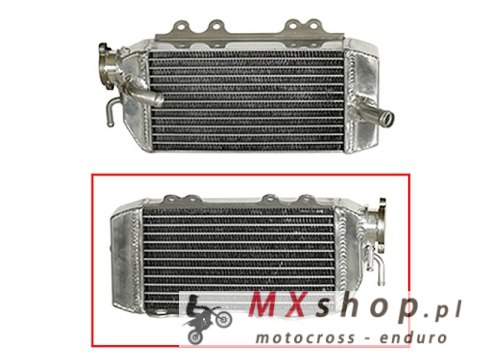 PSYCHIC CHŁODNICA KAWASAKI KXF 250 '06-08 WZMOCNIONA O ZWIĘKSZONEJ POJEMNOŚCI PRAWA (SZT.) (Z KORKIEM)