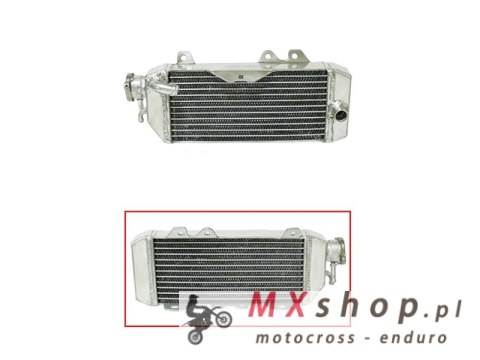 PSYCHIC CHŁODNICA KAWASAKI KXF 250 '11-16 WZMOCNIONA O STANDARDOWEJ POJEMNOŚCI PRAWA (SZT.) (Z KORKIEM)