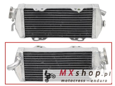 PSYCHIC CHŁODNICA KTM SX '00-'05, EXC '04-'07, SX/EXC 400/450/520 '00-02, SX/EXC 525 '00-05 WZMOCNIONA O STANDARDOWEJ POJEMNOŚCI