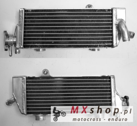 PSYCHIC CHŁODNICA KTM SX 125 '08-15, SX 150 '09-15, SX 250 '07-15 WZMOCNIONA O STANDARDOWEJ POJEMNOŚCI PRAWA (SZT.) (Z KORKIEM)