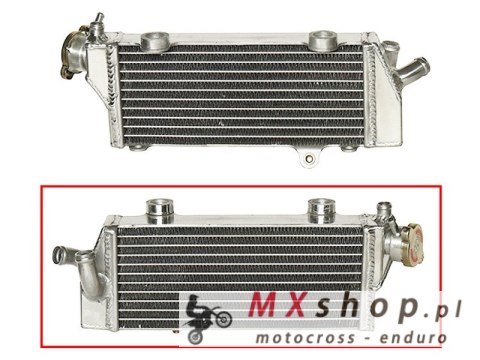 PSYCHIC CHŁODNICA KTM SX 125 '08-15, SX 150 '09-15, SX 250 '07-15 WZMOCNIONA O STANDARDOWEJ POJEMNOŚCI PRAWA (SZT.) (Z KORKIEM)