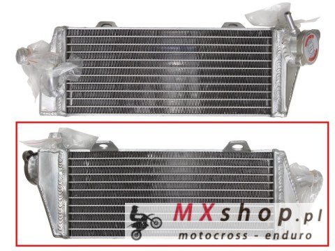 PSYCHIC CHŁODNICA KTM SX 125 16-18, SX 250 17-18, SXF 250/350 16-18, EXCF 250/350 17-18 WZMOCNIONA O ZWIĘKSZONEJ POJEMNOŚCI PRAW