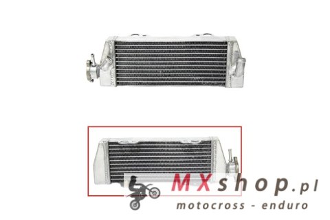PSYCHIC CHŁODNICA KTM SX 125/144/150 '98-06, EXC 125 '98-06, SX 250 '03-06 WZMOCNIONA O STANDARDOWEJ POJEMNOŚCI LEWA (SZT.) (Z K