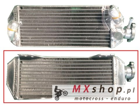 PSYCHIC CHŁODNICA SUZUKI DRZ 400S/SM '00-17 WZMOCNIONA O STANDARDOWEJ POJEMNOŚCI PRAWA (SZT.) (Z KORKIEM)