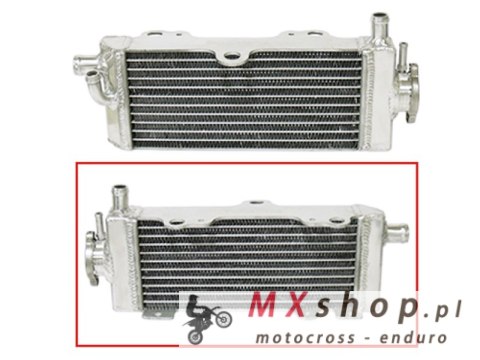 PSYCHIC CHŁODNICA YAMAHA YZ 125 '96-04 WZMOCNIONA O STANDARDOWEJ POJEMNOŚCI PRAWA (SZT.) (Z KORKIEM)