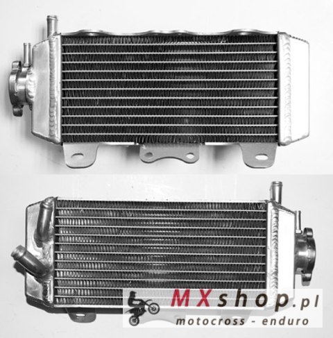 PSYCHIC CHŁODNICA YAMAHA YZF 250 '07-'09 WZMOCNIONA O ZWIĘKSZONEJ POJEMNOŚCI PRAWA (SZT.) (Z KORKIEM)
