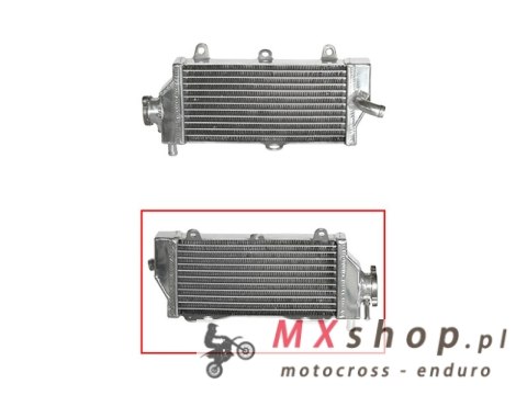 PSYCHIC CHŁODNICA YAMAHA YZF 250 '10-13 WZMOCNIONA O STANDARDOWEJ POJEMNOŚCI PRAWA (SZT.) (Z KORKIEM)