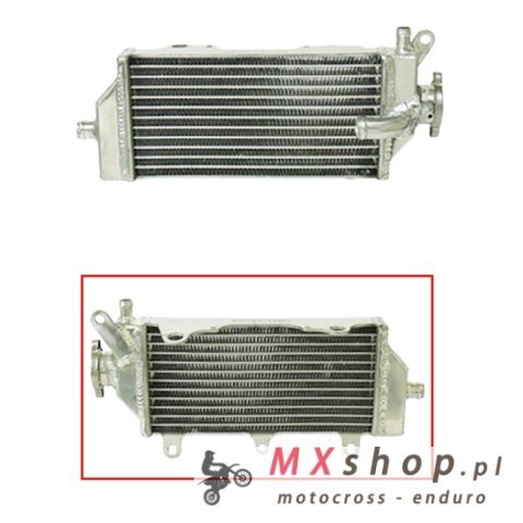 PSYCHIC CHŁODNICA YAMAHA YZF 250 '14-'18, YZF 450 '14-'17 WZMOCNIONA O STANDARDOWEJ POJEMNOŚCI PRAWA (SZT.) (Z KORKIEM)