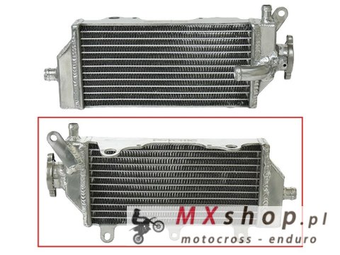 PSYCHIC CHŁODNICA YAMAHA YZF 250 '14-'18, YZF 450 '14-'17 WZMOCNIONA O STANDARDOWEJ POJEMNOŚCI PRAWA (SZT.) (Z KORKIEM)