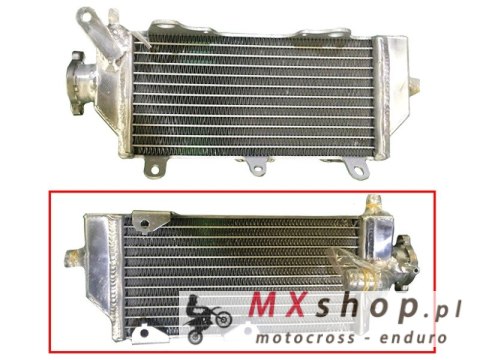 PSYCHIC CHŁODNICA YAMAHA YZF 250X '15-18, WRF 250 '15-18 WZMOCNIONA O STANDARDOWEJ POJEMNOŚCI PRAWA (SZT.) (Z KORKIEM)