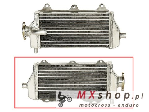 PSYCHIC CHŁODNICA YAMAHA YZF 450 '10-13 WZMOCNIONA O STANDARDOWEJ POJEMNOŚCI PRAWA (SZT.) (Z KORKIEM)