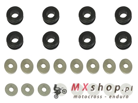 PSYCHIC MOCOWANIA CHŁODNICY KTM / HUSQVARNA / HUSABERG ( 8 KOMPLETÓW PODKŁADEK, TULEJEK I GUM )