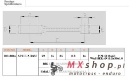 ROYAL RODS KORBOWÓD APRILIA RS 50 / RX 50 (SILNIK MINARELLI 50 CC AM6)