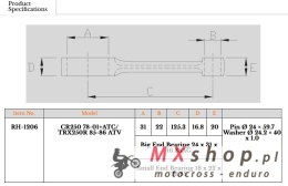 ROYAL RODS KORBOWÓD HONDA CR 250 '87-'01/ 1978-'01, GAS GAS MC/EC 250R '97-'19 , EC 300 R '00-'19