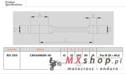 ROYAL RODS KORBOWÓD HONDA CRF 450 R '09-'16