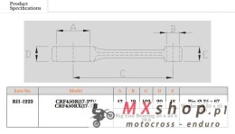 ROYAL RODS KORBOWÓD HONDA CRF 450 R/RX/RWE '17-'25 (CRF 450)