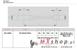 ROYAL RODS KORBOWÓD MAICO 250 (ENDURA/MC/GS/RC/RE)