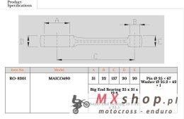 ROYAL RODS KORBOWÓD MAICO 490 (SPIDER / SPIDER E)
