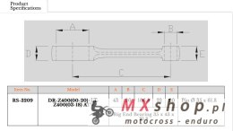 ROYAL RODS KORBOWÓD SUZUKI DRZ 400 (DRZ400) '00-'23, LTZ 400 (LTZ400) '03-'18, ARCTIC CAT DVX 400 '04-'08