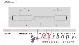 ROYAL RODS KORBOWÓD SUZUKI RMZ 250 (RMZ250) '04-'25