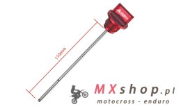 ACCEL KOREK OLEJU Z MIARKĄ HONDA CRF 250R '10-'13 KOLOR CZERWONY